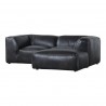 Moe's Home Collection Luxe Nook Modular Sectional Antique Black - Angled View