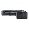 Moe's Home Collection Luxe Classic L Modular Sectional Antique Black - Front View