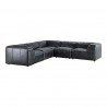 Moe's Home Collection Luxe Classic L Modular Sectional Antique Black - Angled View