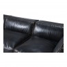Moe's Home Collection Luxe Classic L Modular Sectional Antique Black - Seat Close-up