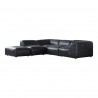Moe's Home Collection Luxe Dream Modular Sectional Antique Black - Side Angled