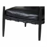 Moe's Home Collection Turner Leather Chair - Base Angle - Moe's Home Collection Turner Leather Chair - Base Angle