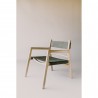 Moe's Home Collection Kolding Chair Seagrass - Green Leather - Lifestyle