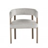 Sunpan Sheila Dining Armchair - Hemingway Marble - Front Angle