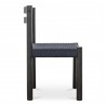 Moe's Home Collection Finn Dining Chair in Black - Set of Two - Side Angle