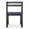 Moe's Home Collection Finn Dining Chair in Black - Set of Two - Back Angle
