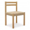 Moe's Home Collection Finn Dining Chair in Natural - Set of Two - Front Side Angle