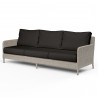 Manhattan Sofa in Spectrum Carbon w/ Self Welt - Front Side Angle