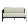 Alfresco Home Elle Belt Deep Seating 54" Love Seat - Front Angle - Alfresco Home Elle Belt Deep Seating 54" Love Seat - Front Angle