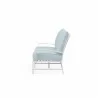 Bristol Loveseat in Canvas Skyline w/ Self Welt - Side Angle - Bristol Loveseat in Canvas Skyline w/ Self Welt - Side Angle