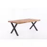 Crawford and Burke Vivienne 44" Reclaimed Wood Cocktail Table, Right Side AngleAngle - Crawford and Burke Vivienne 44" Reclaimed Wood Cocktail Table, Right Side AngleAngle