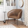 Zuo Modern Quinten Accent Chair Vintage in Brown - Lifestyle