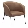 Zuo Modern Quinten Accent Chair Vintage in Brown - Angled View - Zuo Modern Quinten Accent Chair Vintage in Brown - Angled View