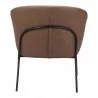 Zuo Modern Quinten Accent Chair Vintage in Brown - Back View - Zuo Modern Quinten Accent Chair Vintage in Brown - Back View