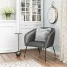 Zuo Modern Quinten Accent Chair Vintage in Gray- Lifestyle - Zuo Modern Quinten Accent Chair Vintage in Gray- Lifestyle