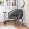 Zuo Modern Quinten Accent Chair Vintage in Gray- Lifestyle