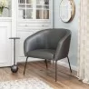 Zuo Modern Quinten Accent Chair Vintage in Gray- Lifestyle - Zuo Modern Quinten Accent Chair Vintage in Gray- Lifestyle