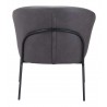 Zuo Modern Quinten Accent Chair Vintage in Gray- Back View