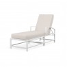 Bristol Chaise in Canvas Natural w/ Self Welt - Front Side Angle