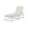 Bristol Chaise in Canvas Natural w/ Self Welt - Front Side Angle - Bristol Chaise in Canvas Natural w/ Self Welt - Front Side Angle