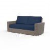 Coronado Loveseat in Spectrum Indigo w/ Self Welt - Front Side Angle