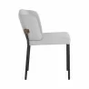 Sunpan Pearce Dining Chair Light Grey-Bravo Cognac - Side Angle - Sunpan Pearce Dining Chair Light Grey-Bravo Cognac - Side Angle