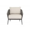 Sunset West Florence Club Chair in Echo Ash, No Welt - Front Angle