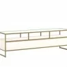 Sunpan Venice Media Console and Cabinet - Oyster Shagreen - Front  Side Angle - Sunpan Venice Media Console and Cabinet - Oyster Shagreen - Front  Side Angle