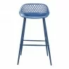 Moe's Home Collection Piazza Outdoor Bar Stool - Front Angle - Moe's Home Collection Piazza Outdoor Bar Stool - Front Angle