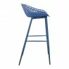 Moe's Home Collection Piazza Outdoor Bar Stool - Side Angle - Moe's Home Collection Piazza Outdoor Bar Stool - Side Angle
