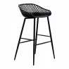 Moe's Home Collection Piazza Outdoor Bar Stool - Black - Perspective - Moe's Home Collection Piazza Outdoor Bar Stool - Black - Perspective