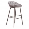 Moe's Home Collection Piazza Outdoor Bar Stool - Grey - Perspective
