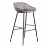 Moe's Home Collection Piazza Outdoor Bar Stool - Grey - Perspective - Moe's Home Collection Piazza Outdoor Bar Stool - Grey - Perspective