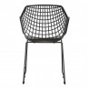 Moe's Home Collection Honolulu Chair in Black - Set of Two - Back Angle