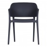 Moe's Home Collection FARO OUTDOOR DINING CHAIR DESERT RED/CHARCOAL GREY - SET OF TWO- Front Angle 2