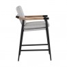 Sunpan Meadow Counter Stool - Vault Fog - Side Angle