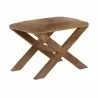 Sunpan Theodora Stool Brown - Front Side Angle - Sunpan Theodora Stool Brown - Front Side Angle
