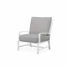 Bristol Club Chair Canvas Flax in Canvas Granite w/ Self Welt - Front Side Angle - Bristol Club Chair Canvas Flax in Canvas Granite w/ Self Welt - Front Side Angle