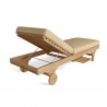 Anderson Teak Capri Sun Lounger Adjusted Back & Side Tray -2 - Anderson Teak Capri Sun Lounger Adjusted Back & Side Tray -2