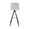 Bellini Modern Living Sandy Counterstool White,Yellow, Back Angle