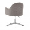 Sunpan Holland Office Chair - Zenith Taupe Grey / Taupe Sky - Back Side Angle