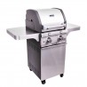 Saber Grills Deluxe Stainless 2-Burner Gas Grill Front Left Angle View