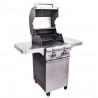 Saber Grills Deluxe Stainless 2-Burner Gas Grill Open Top  View