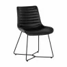 Sunpan Gracen Dining Chair in Nightfall Black - Front Side Angle - Sunpan Gracen Dining Chair in Nightfall Black - Front Side Angle