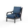 Monterey Club Chair in Spectrum Indigo w/ Self Welt - Front Side Angle