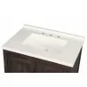 Crawford and Burke Paredes 31" Distressed Brown Single Bathroom Vanity, Upper Top Angle - Crawford and Burke Paredes 31" Distressed Brown Single Bathroom Vanity, Upper Top Angle