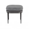 Sunpan Koffi Stool Gun Rey-Chacha Grey Antonio Charcoal - Front Angle