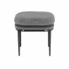 Sunpan Koffi Stool Gun Rey-Chacha Grey Antonio Charcoal - Front Angle - Sunpan Koffi Stool Gun Rey-Chacha Grey Antonio Charcoal - Front Angle