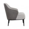 Sunpan Nairobi Lounge Chair Belfast Heather Grey / Bravo Ash - Side Angle