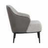 Sunpan Nairobi Lounge Chair Belfast Heather Grey / Bravo Ash - Side Angle - Sunpan Nairobi Lounge Chair Belfast Heather Grey / Bravo Ash - Side Angle
